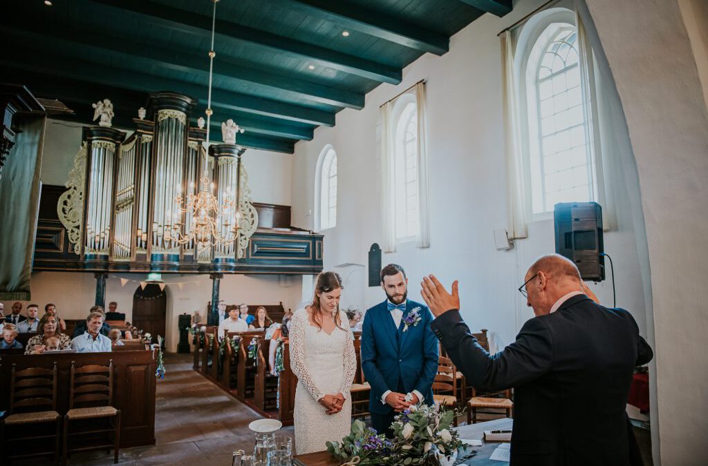 Bruidsfotografie in Groningen, trouwen in Lemferdinge