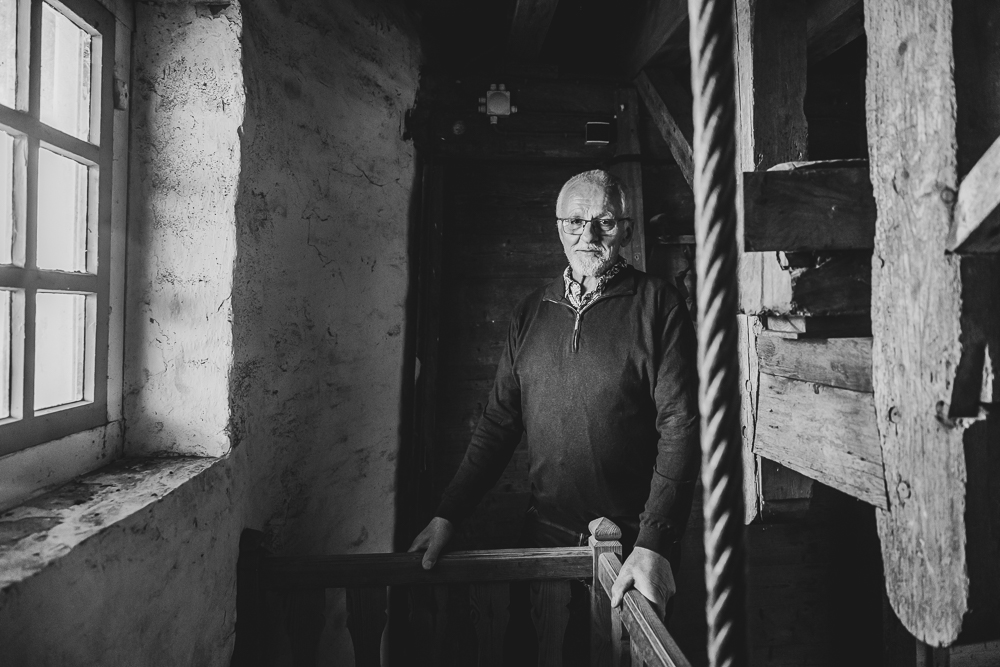 Fotograaf Friesland. Portret in molen Zeldenrust te Dokkum door Nickie Fotografie uit Friesland.