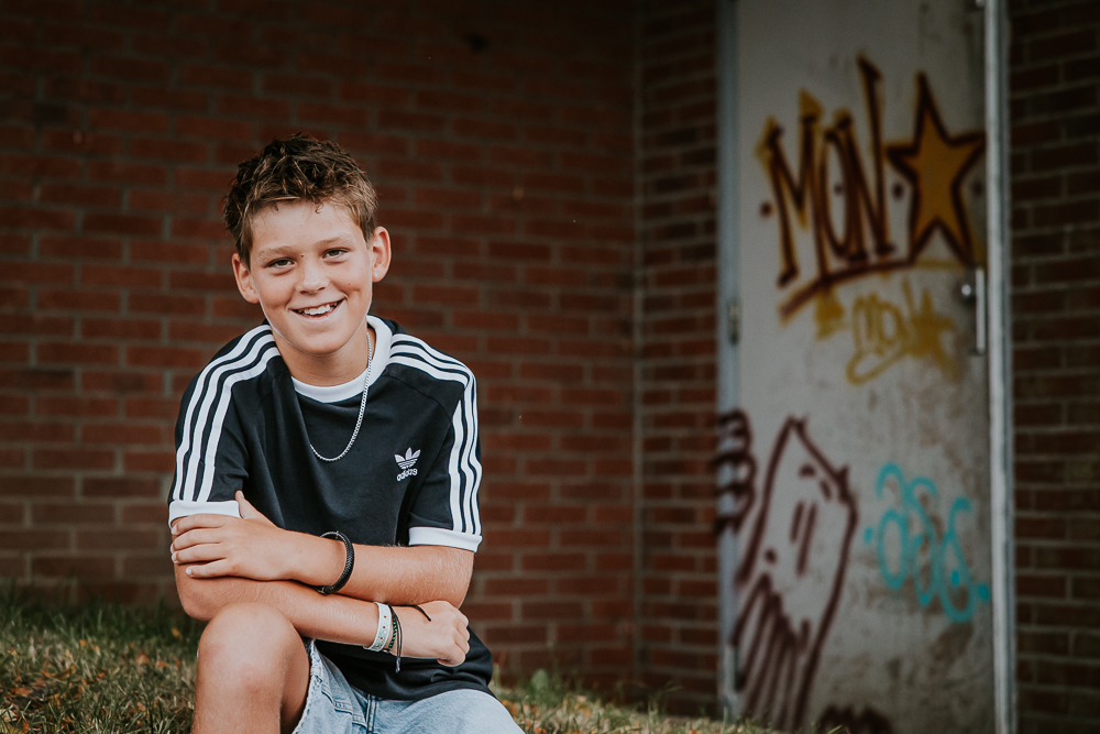 Portretfotografie voor graffittimuur door fotograaf Nickie Fotografie uit Friesland.
