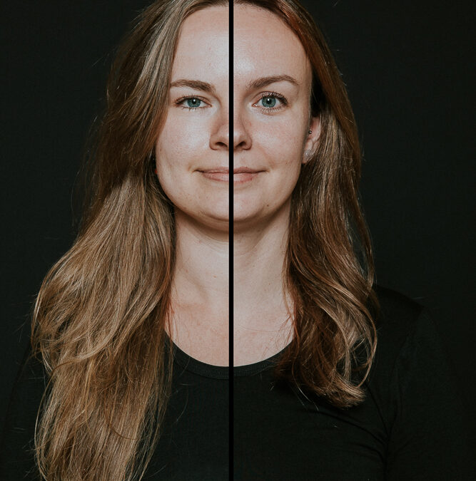 Duoportret Friesland van twee zussen door fotograaf Nickie Fotografie uit Dokkum.