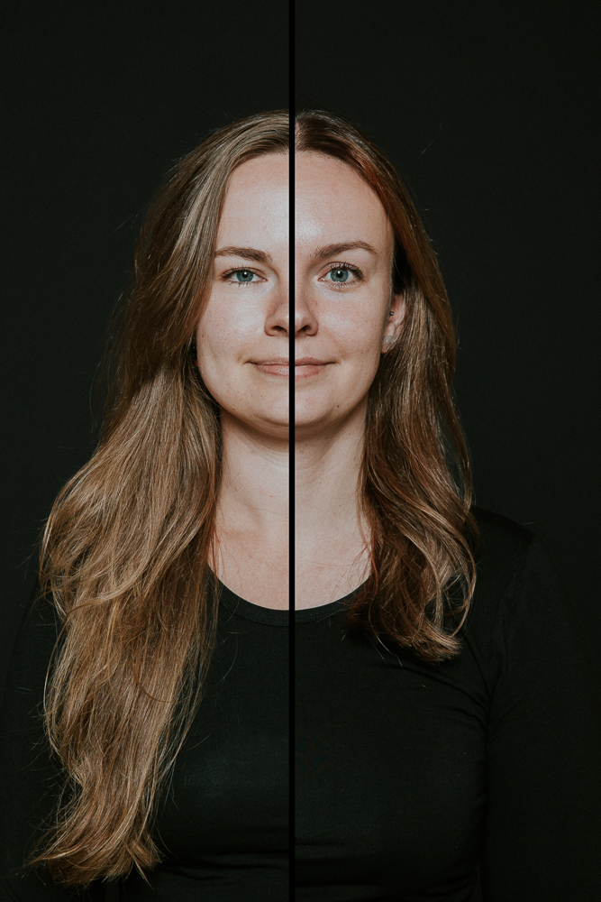 Duoportret Friesland van twee zussen door fotograaf Nickie Fotografie uit Dokkum.