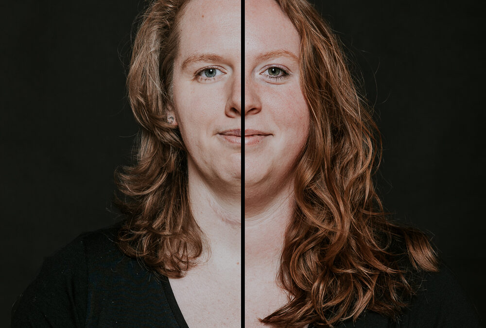 Fotograaf Friesland. 2 in 1 portret door Nickie Fotografie uit Dokkum.