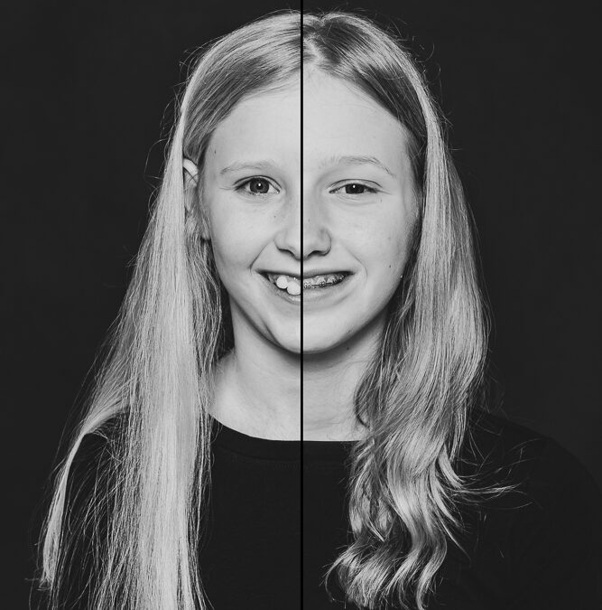 samengesteld portret zusjes